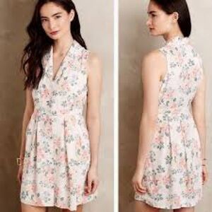 Paper Crown x Rifle Paper Co. floral sleeveless shirt dress Sleeveless Dress